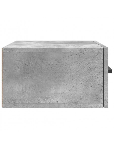 Comodini a Muro 2 pz Grigio Cemento 35x35x20 cm