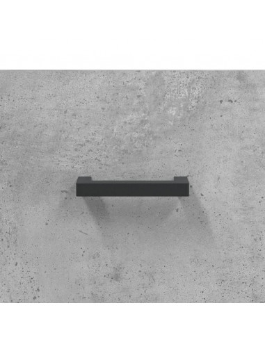 Comodini a Muro 2 pz Grigio Cemento 35x35x20 cm