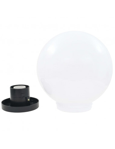 Set Lampade a LED Sferiche 2 pz 25 cm in PMMA