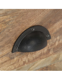 Mobile Porta TV 110x30x50 cm in Legno Massello di Mango 2