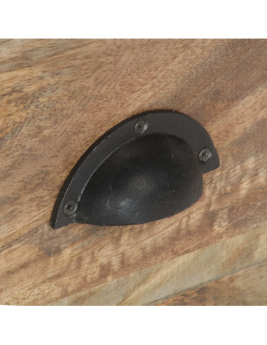 Mobile Porta TV 110x30x50 cm in Legno Massello di Mango