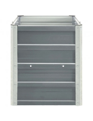 Letto Rialzato in Acciaio Zincato 240x40x45 cm Grigio