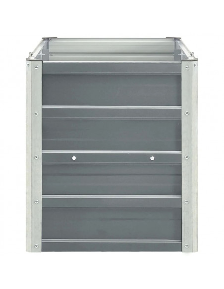 Letto Rialzato in Acciaio Zincato 240x40x45 cm Grigio