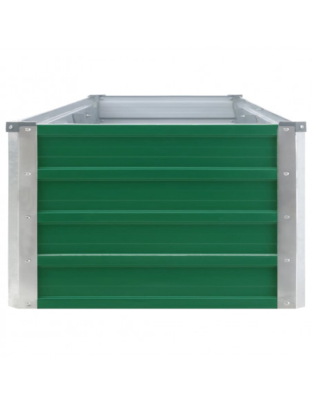 Letto Rialzato in Acciaio Zincato 320x40x45 cm Verde