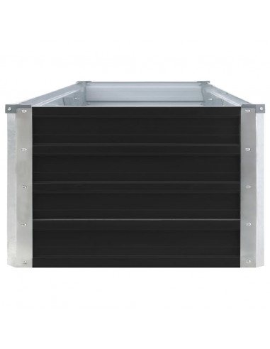 Letto Rialzato in Acciaio Zincato 320x40x45 cm Antracite