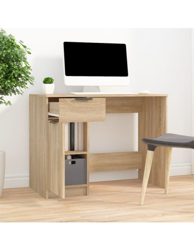Scrivania Rovere Sonoma 100x50x75 cm in Legno Multistrato