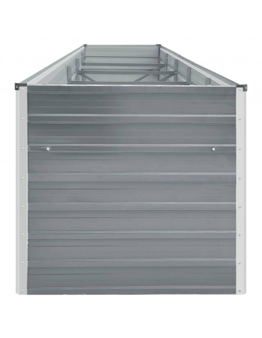 Letto Rialzato in Acciaio Zincato 400x80x77 cm Grigio