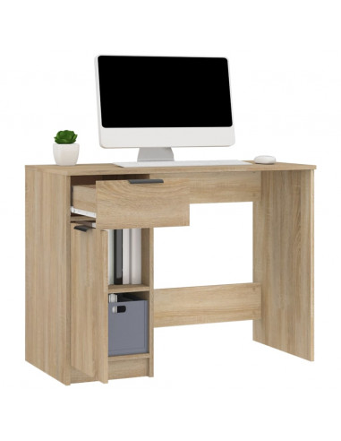 Scrivania Rovere Sonoma 100x50x75 cm in Legno Multistrato