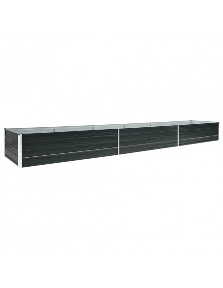 Letto Rialzato in Acciaio Zincato 480x80x45 cm Antracite
