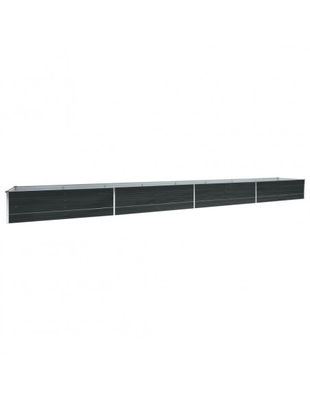 Letto Rialzato in Acciaio Zincato 600x80x45 cm Antracite