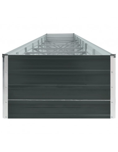 Letto Rialzato in Acciaio Zincato 600x80x45 cm Antracite