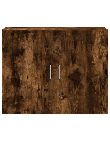 Mobile a Parete Rovere Fumo 80x42,5x64 cm in Legno Multistrato