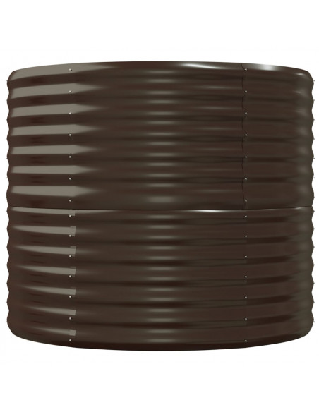 Letto Giardino Acciaio Verniciato a Polvere 152x80x68cm Marrone