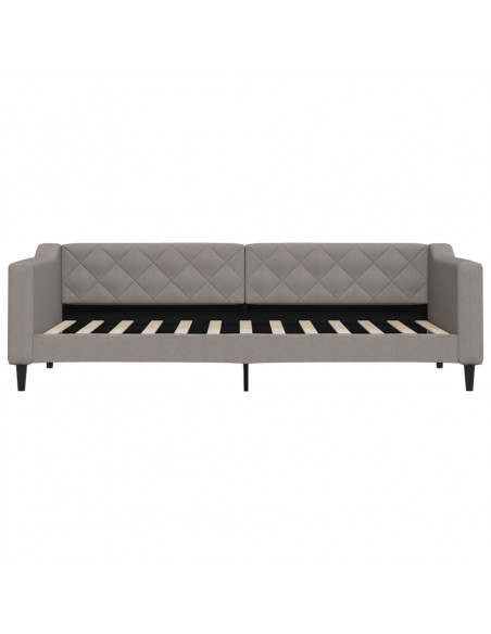 Letto da Giorno Tortora 80x200 cm in Tessuto