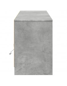 Mobile Porta TV con LED Grigio Cemento 180x34x50cm Truciolato 2