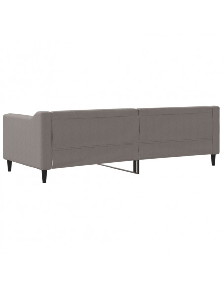 Letto da Giorno Tortora 80x200 cm in Tessuto