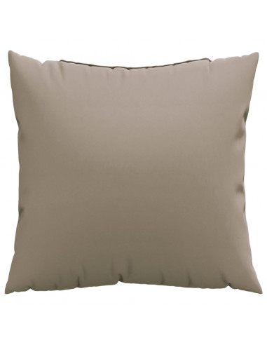 Cuscini per Divano 4 pz Tortora 50x50 cm in Tessuto