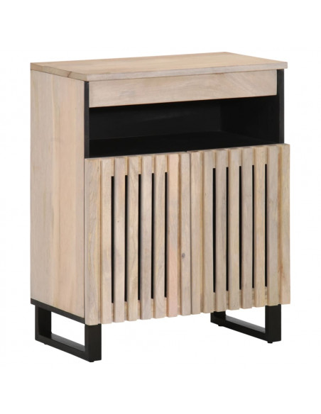 Credenza 60x34x75 cm in Legno Massello di Mango