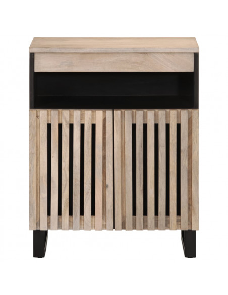 Credenza 60x34x75 cm in Legno Massello di Mango