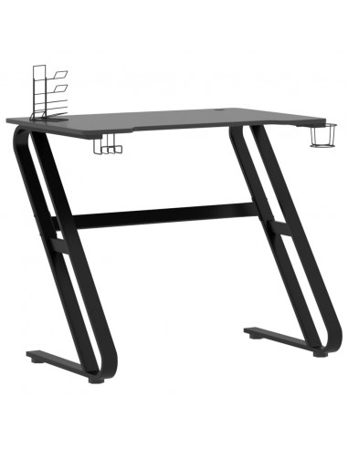Scrivania da Gaming con Gambe a ZZ Nera 90x60x75 cm
