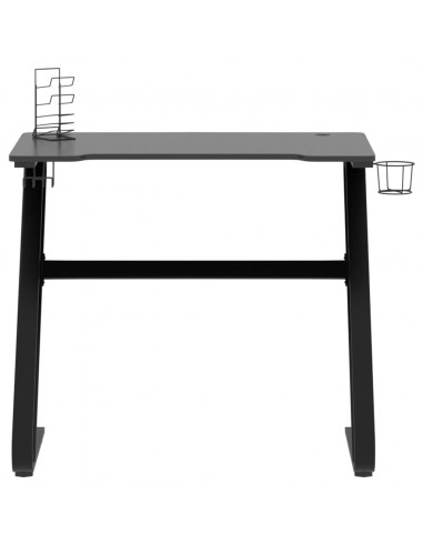 Scrivania da Gaming con Gambe a ZZ Nera 90x60x75 cm