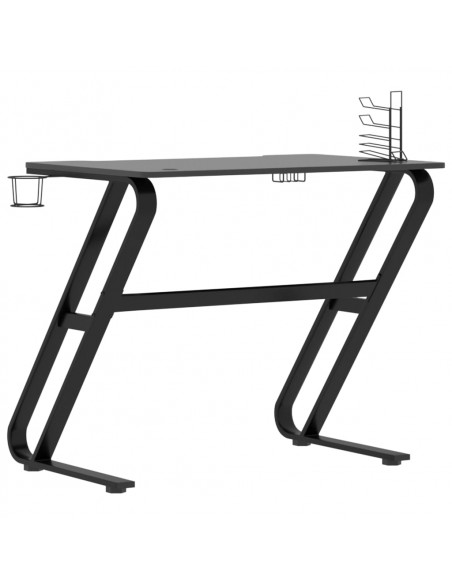 Scrivania da Gaming con Gambe a ZZ Nera 90x60x75 cm