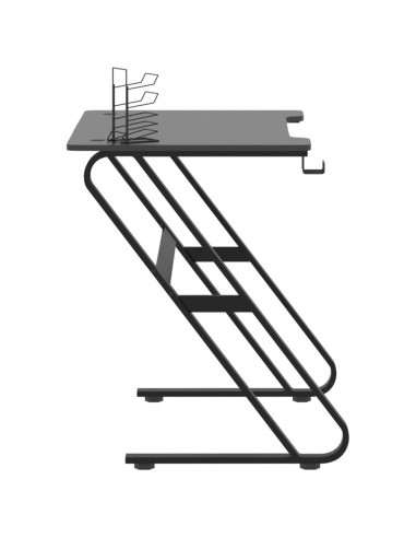 Scrivania da Gaming con Gambe a ZZ Nera 90x60x75 cm