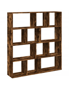 Libreria Rovere Fumo 132x29x141,5 cm in Legno Multistrato 2