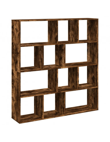 Libreria Rovere Fumo 132x29x141,5 cm in Legno Multistrato