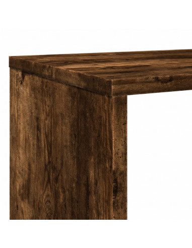 Libreria Rovere Fumo 132x29x141,5 cm in Legno Multistrato