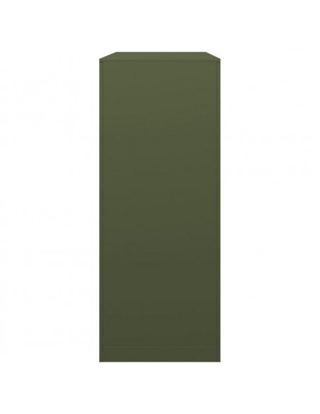 Rastrelliera per Legna da Ardere Verde 100x40x100 cm in Acciaio
