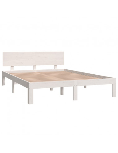 Giroletto Bianco in Legno Massello di Pino 140x200 cm