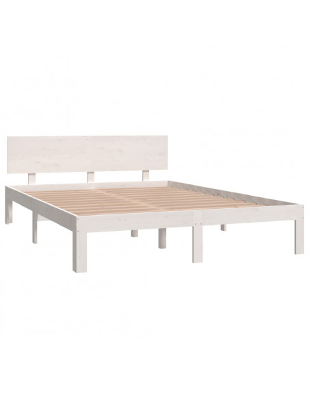 Giroletto Bianco in Legno Massello di Pino 140x200 cm