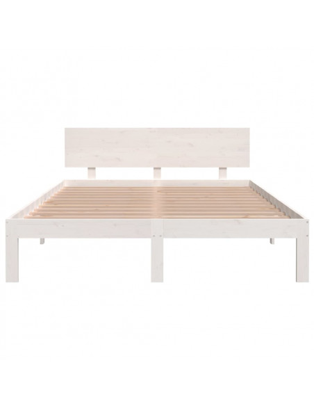 Giroletto Bianco in Legno Massello di Pino 140x200 cm