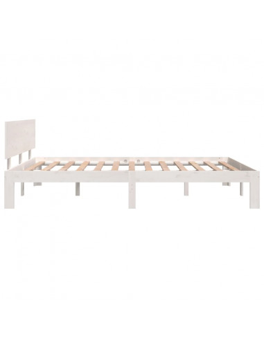 Giroletto Bianco in Legno Massello di Pino 140x200 cm