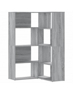 Libreria a 4 Ripiani Grigio Sonoma 85x85x140 cm in Truciolare 2