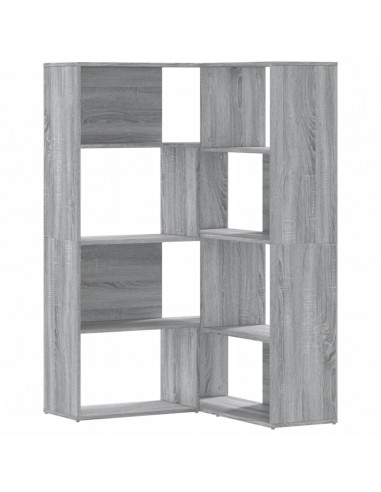 Libreria a 4 Ripiani Grigio Sonoma 85x85x140 cm in Truciolare