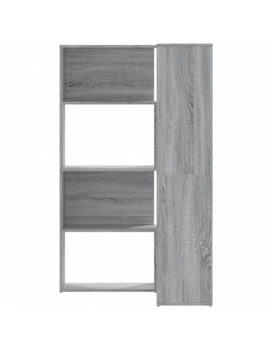 Libreria a 4 Ripiani Grigio Sonoma 85x85x140 cm in Truciolare