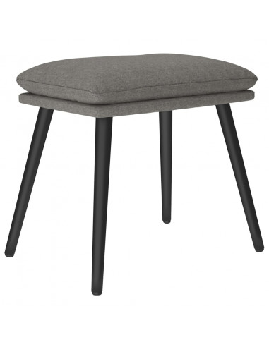 Poggiapiedi Grigio Chiaro 45x29,5x35 cm in Tessuto