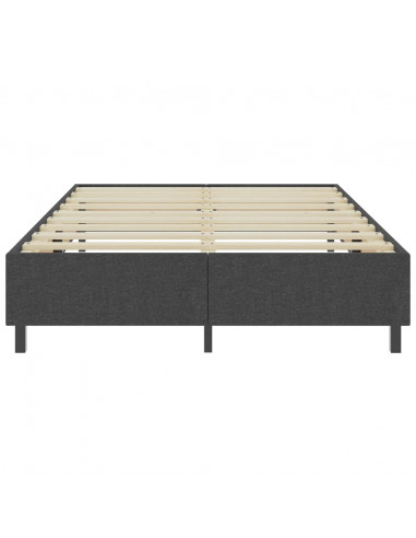 Letto a Molle Grigio in Tessuto 140x200 cm