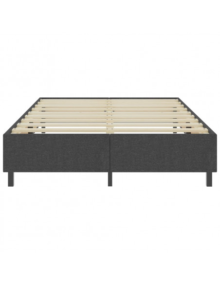 Letto a Molle Grigio in Tessuto 140x200 cm