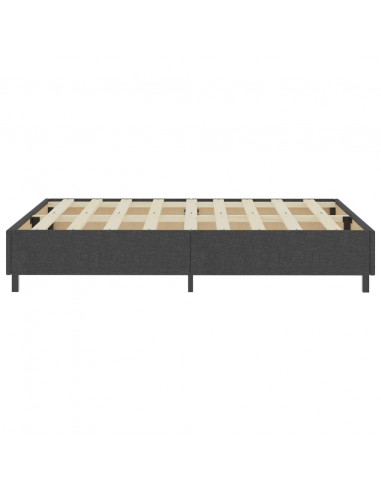 Letto a Molle Grigio in Tessuto 140x200 cm