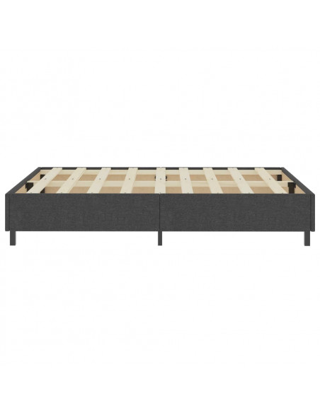 Letto a Molle Grigio in Tessuto 140x200 cm