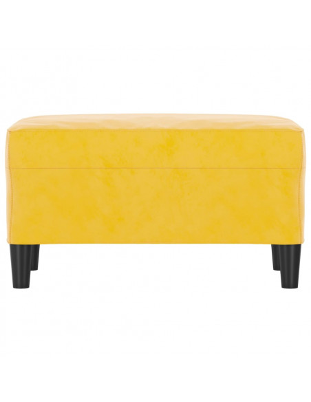 Panca Giallo 70x35x41 cm in Velluto