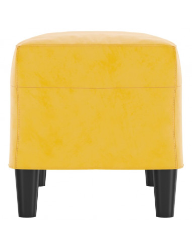 Panca Giallo 70x35x41 cm in Velluto