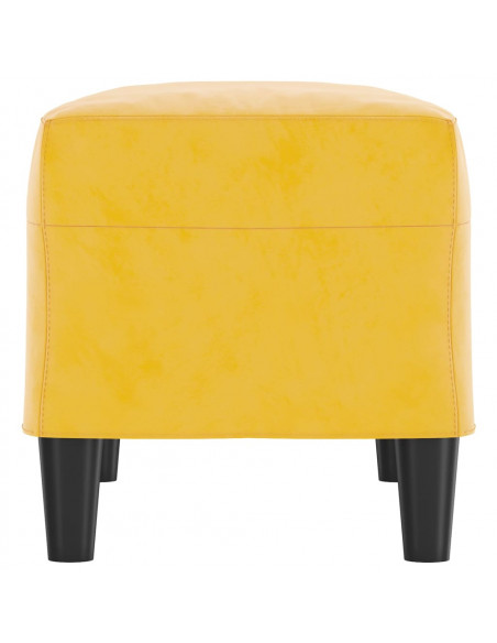 Panca Giallo 70x35x41 cm in Velluto