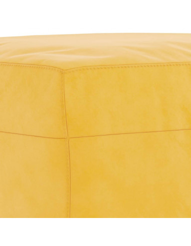 Panca Giallo 70x35x41 cm in Velluto