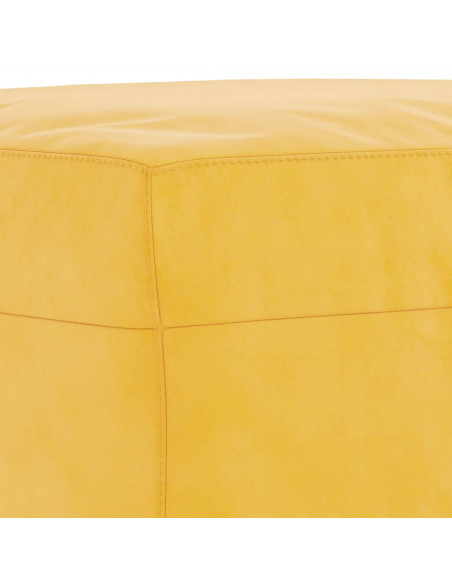 Panca Giallo 70x35x41 cm in Velluto