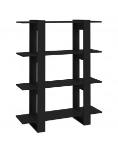 Libreria/Divisorio Nero 100x30x123,5 cm 2