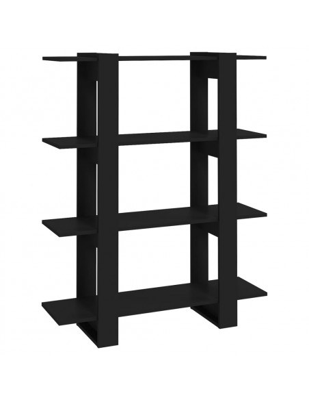 Libreria/Divisorio Nero 100x30x123,5 cm